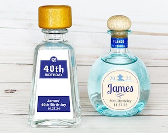 16 PIECES  Personalized Stickers For Don Julio or 1800 Silver Tequila Party Favor Stickers | MAE20 | Stickers Only Bottles are Excluded