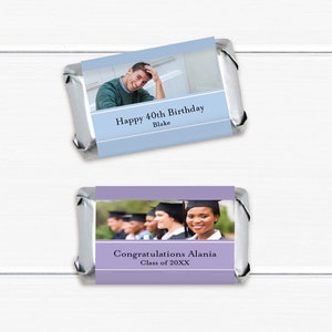 Set of 40 Picture Perfect Wedding Personalized Hershey&#39;s Miniatures Chocolate (Assembled), Affordable Wedding Party Favors MAE88