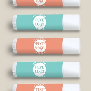 12 pcs  Logo Personalized Tube Lip Balm - Personalized Lip Balm - Corporate Favors - MAEBase-N2 - Party Favors