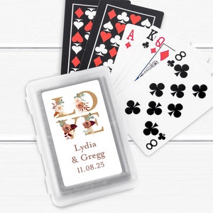 Fall Wedding BULK Favors 10 pieces Fall LOVE Personalized Playing Cards Party Favors, Fall Wedding Party Favors, MAE136