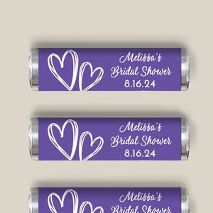 Set of 12 Wedding Personalized Breath Savers Candy with Labels, Breath Savers Wedding Party Favors MAE68