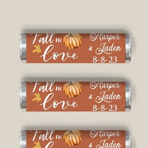 12 pcs Fall in Love Personalized Breath Savers Mint Favor - Personalized Breath Savers Mint Favor - MAE93 - Party Favors