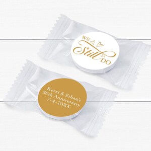 Anniversary Favors, Set of 26, We Still Do Personalized Life Savers Mint Candy, Anniversary Life Savers Party Favors MAE143