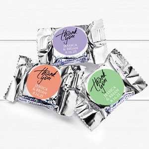 Party Favors Set of 50 Thank You Personalized York Peppermint Favors MAE131-F Thank You Party Favors York Party Favors