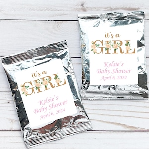 12 pcs  It&#39;s a Girl Baby Shower Personalized Coffee Favors Stickers - Baby Shower Coffee Favors  MAE90 - Coffee Baby Shower Favors