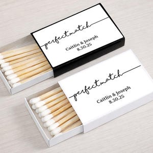 Wedding BULK Matches Set of 50, the Perfect Match Personalized Matches ...