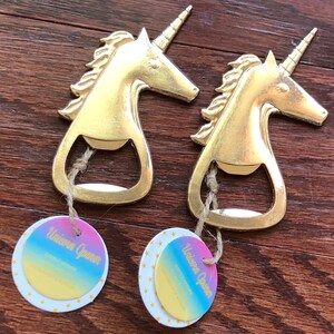 12 pcs  Unicorn Bottle Opener