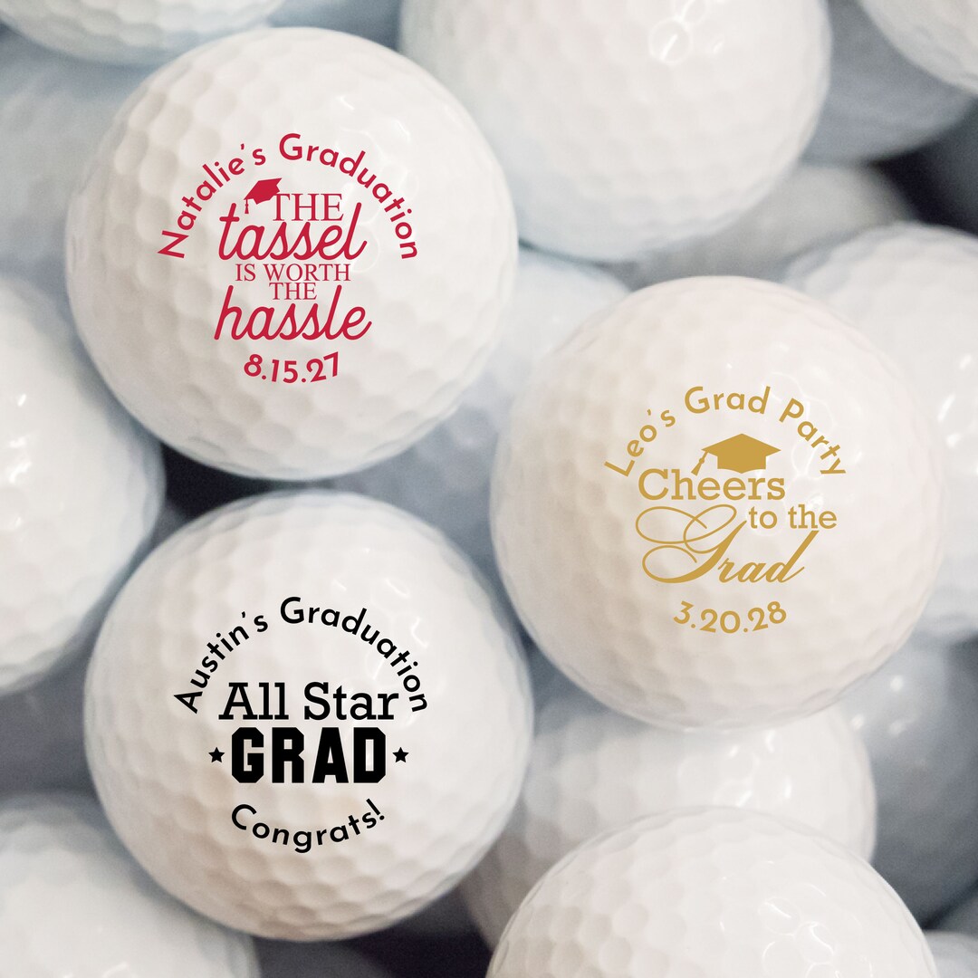 Graduation Favors, 12 Pcs Graduation Grad Personalized Golf Ball Favors