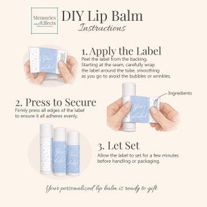 40th Birthday Favors - Personalized Lip Balm, Vanilla (Set of 12) Bild 10