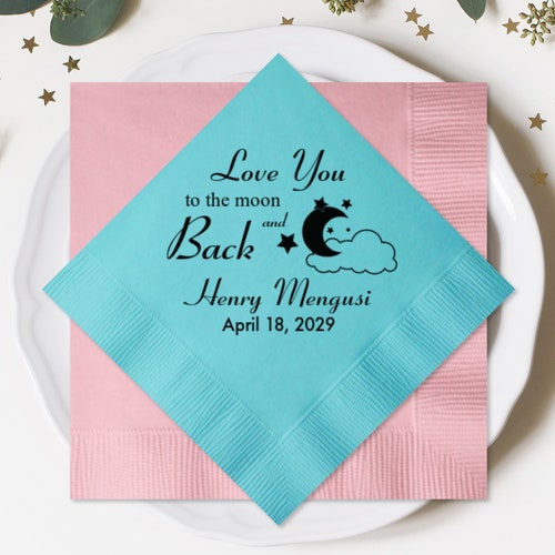 Custom Love You to the Moon and Back Baby Shower Votive Candle Etsy