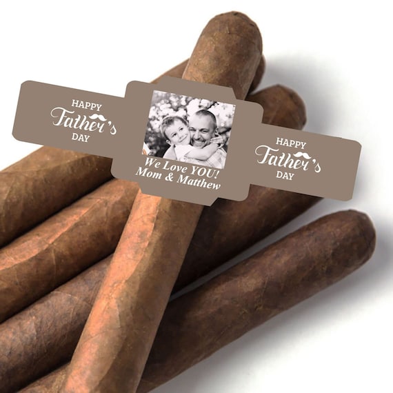 15 PIECES Photo Required Custom Personalized Cigar Stickers Etsy