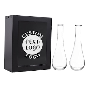 Design Your Own 3-Piece Unity Sand Ceremony Shadow Box Set in Black Personalized Box with Vase Unity Sand Ceremony