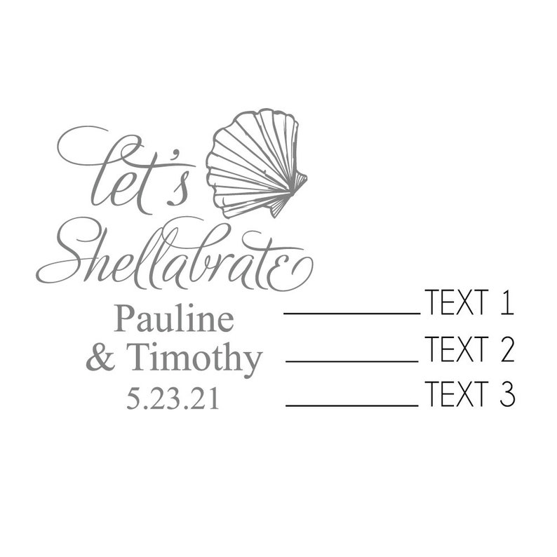 24 pcs MAE23ZJ- Personalized Destination Favors Let/'s Shellabrate Custom Luggage Tag Luggage Tag Favors