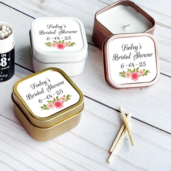 Personalized Travel Candle Tin