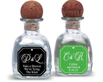 Monogram Personalized Patron Size Labels Only, Wedding Party Favor Stickers SKU#MIC3819088 - Set of 16