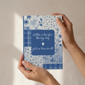 Personalized Bride To Be Journal, Little Notes for the Big Day Notebook, Future Mrs Gift, Engagement Gift, Bridal Shower Gift