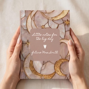 Personalized Wedding Planning Journal for Future Mrs, Little Notes for the Big Day Notebook, Engagement Gift, Bride To Be Gift