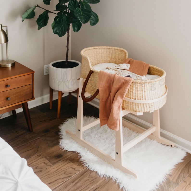 Johari Ghanaian Bolga Moses Basket stand not included Etsy