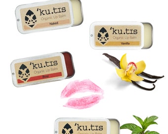 Organic Lip Balm, Organic and Natural, Soft Lips, Tinted Lips, No Palm oil, Parabens or Added Fragrance