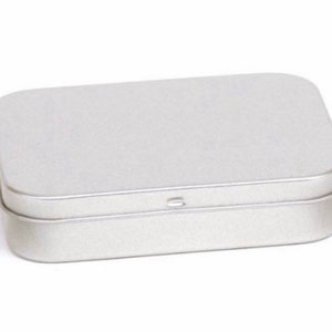 150mls Deep Rectangular Tin, Storage Tin, Travel Tin, Cotton Buds Tin, Plastic Free, Tobacco Tin, Storage Tin, Reduce Waste, Aluminium Tin