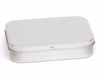 150mls Deep Rectangular Tin, Storage Tin, Travel Tin, Cotton Buds Tin, Plastic Free, Tobacco Tin, Storage Tin, Reduce Waste, Aluminium Tin