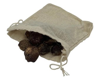 Soap Nuts, Soap Berries, 35G SAMPLE SIZE, 100% Organic, Soap Nuts Sample, Muslin Bag, Natural Laundry Detergent, Hypoallergenic. Zero Waste