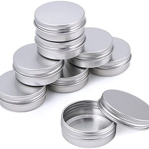 60ml Silver Round Shampoo Bar Tin, Screw Top Tin, Shampoo Bar Tin, Travel Tin, Aluminium Tin Storage, Eco Friendly, Environmentally Friendly image 2