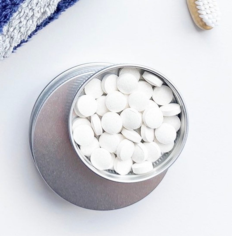 Toothpaste Tablets SAMPLE / TRAVEL SIZE 30 Solid Etsy