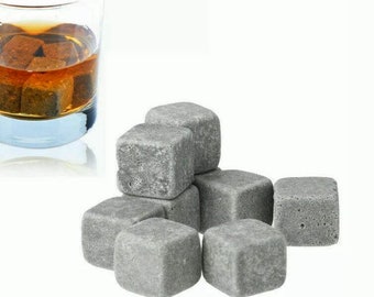 Whiskey Stones, Fathers Day Gift, Stone Ice Cubes, Whiskey Drinker Gift, Whiskey Rocks, Ice Cube Set, Spirit Drinkers Gift, Party Hosts Gift