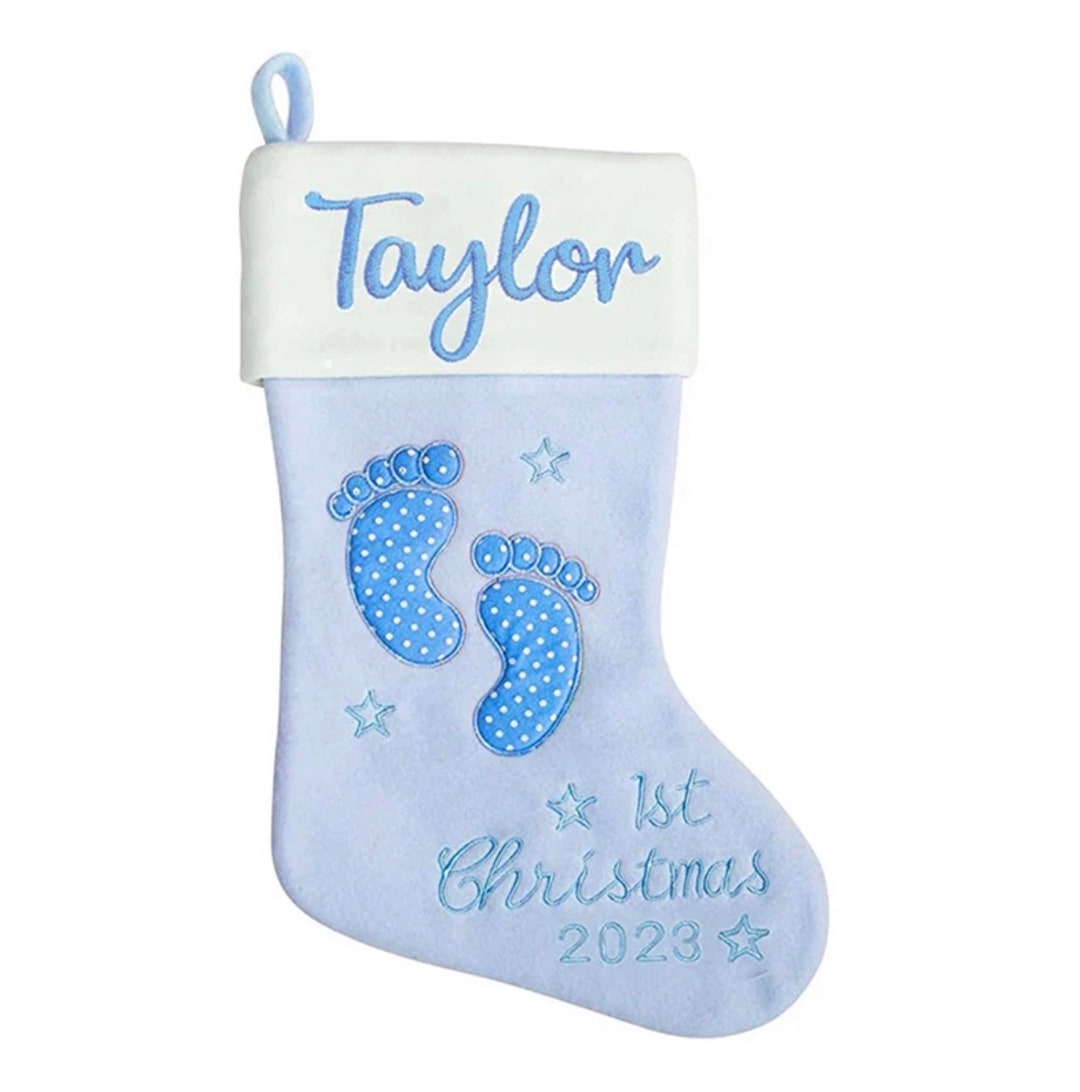 First Christmas Stocking 2023, Baby Boy First Christmas, First