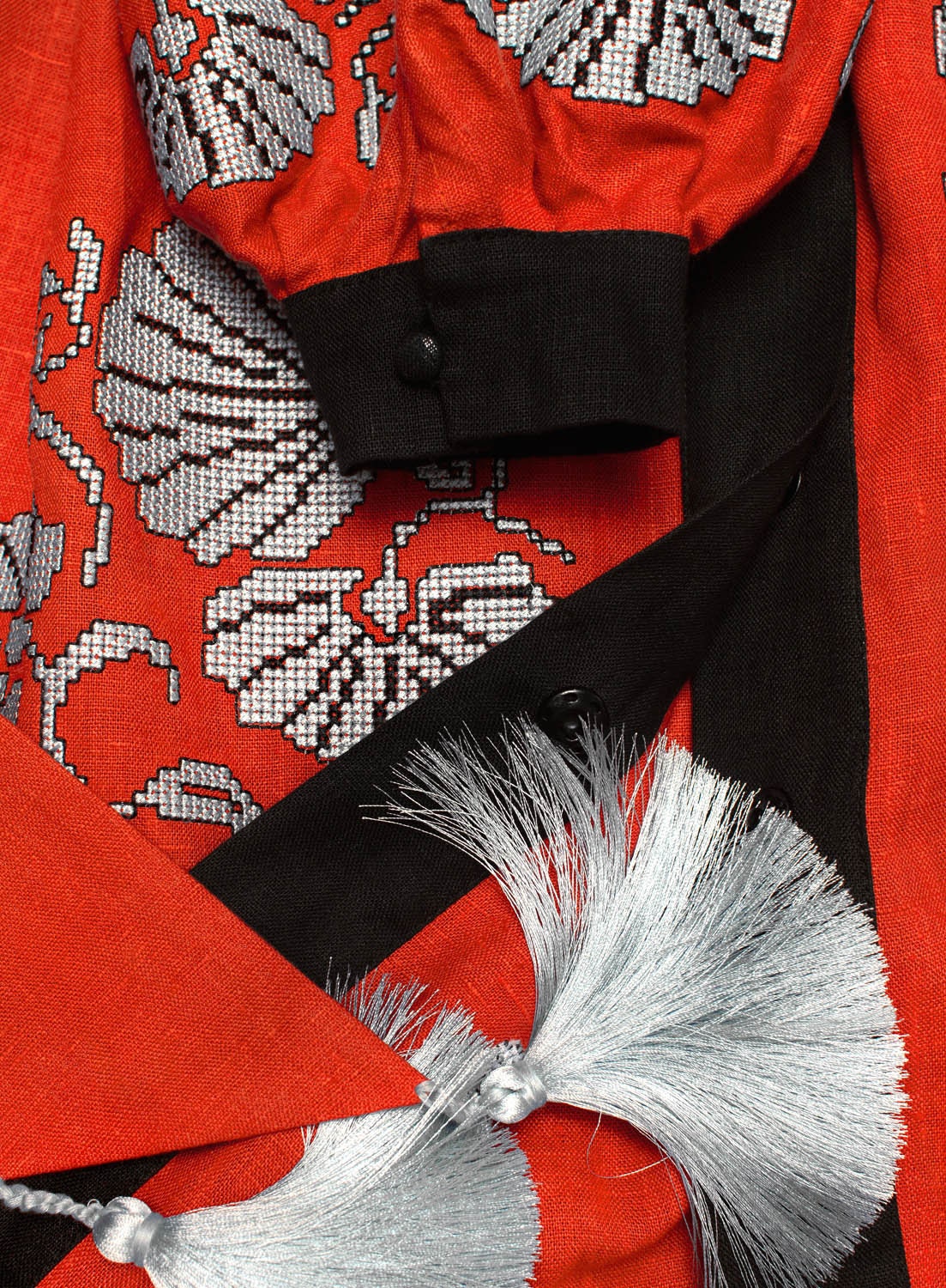 Dark orange embroidered long maxi dress kaftan bohemian | Etsy