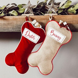 Personalized Christmas dog pet stockings, Fur baby Christmas Stocking, Custom made pet stockings, Fur dog stocking, bone holiday stocking