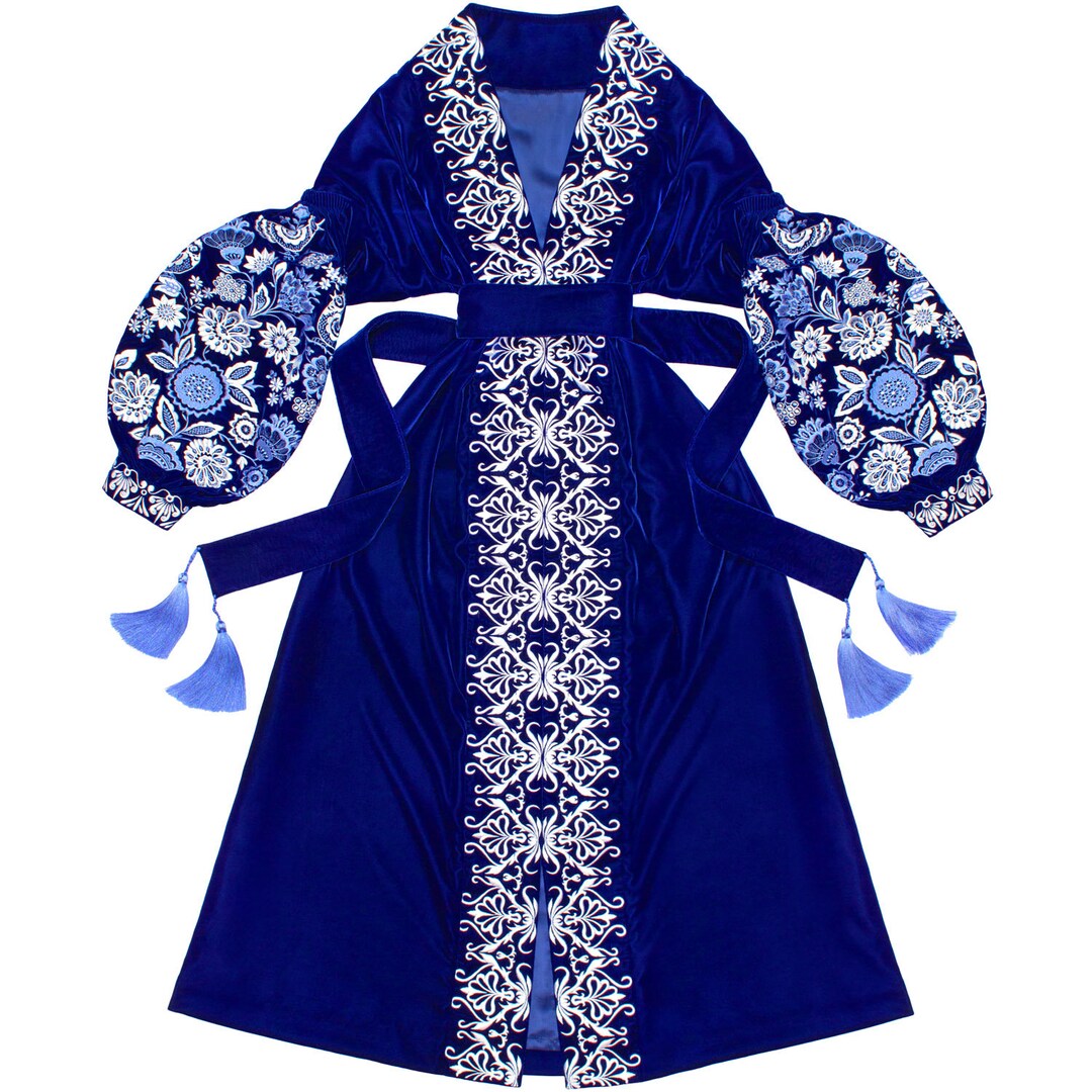 Retro ethnic embroidery dress