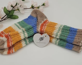 handgestrickte Kindersocken Größe 28/29