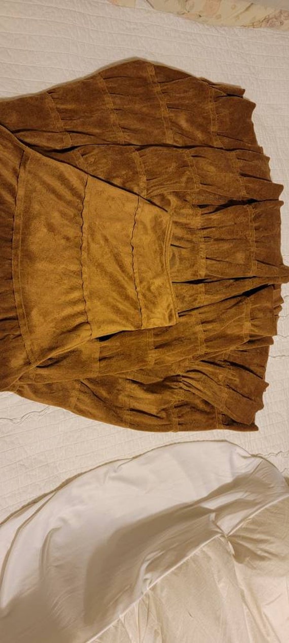 Tribal Brand Faux Suede Brown Tan Skirt Women’s La