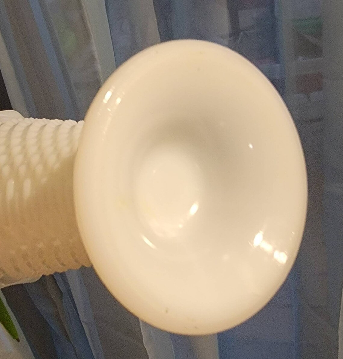 Milk Glass Vase With Bumps Etsy