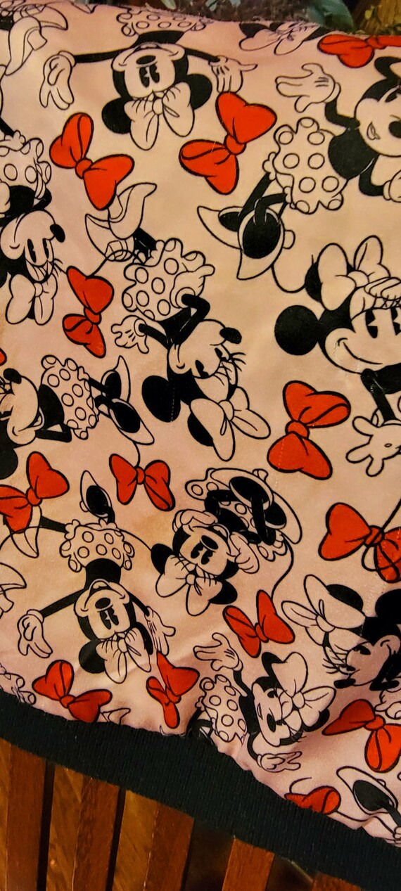 Disney Couture Minnie Mouse Satin Bomber Jacket - image 5
