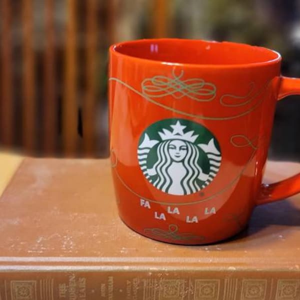 Starbucks Red Coffee Mug Etsy