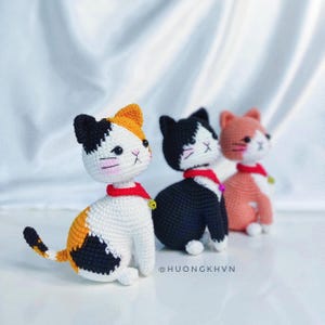 Calico Kitten Amigurumi Crochet Pattern: Easy English US Terms (PDF)