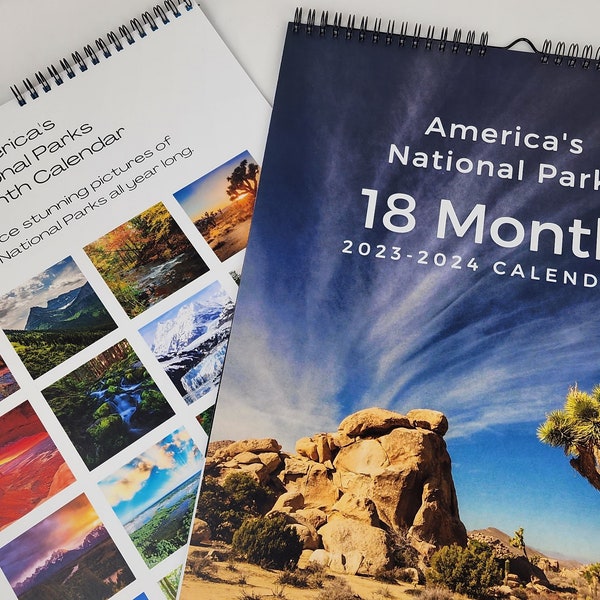National Park Calendar 2024 Etsy