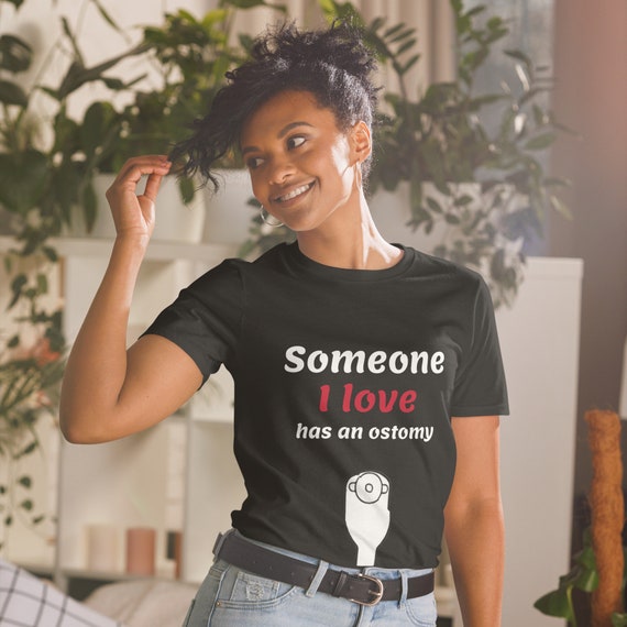 Someone I Love Has an Ostomy Logo Short-sleeve Unisex T-shirt 