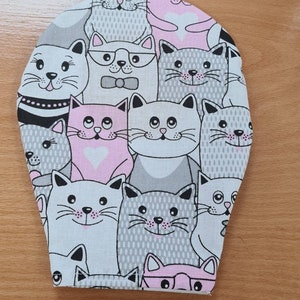 Pink cats - Housse de poche de sac en coton stomie pour stomie Iléostomie Colostomie