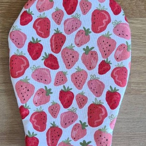 Pretty Strawberries design - Cotton Stoma bag pouch cover for Ostomy Ileostomy Colostomy