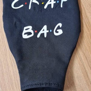 Autocollant en vinyle Crap Bag fond ouvert Housse de poche de sac de stomie pour stomie Iléostomie Colostomie