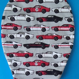 Racing cars print open bottom - Open bottom Stoma bag pouch cover for Ostomy Ileostomy Colostomy