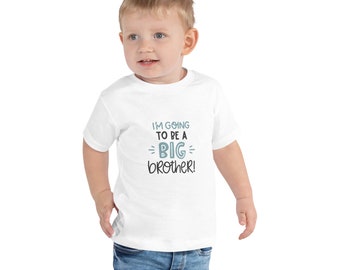 Camiseta infantil de manga curta - Eu vou ser um irmão mais velho
