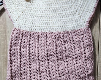 Conjunto de vestido, sapatos e faixa de cabelo para bebê, feitos à mão em crochê (3-6 meses)