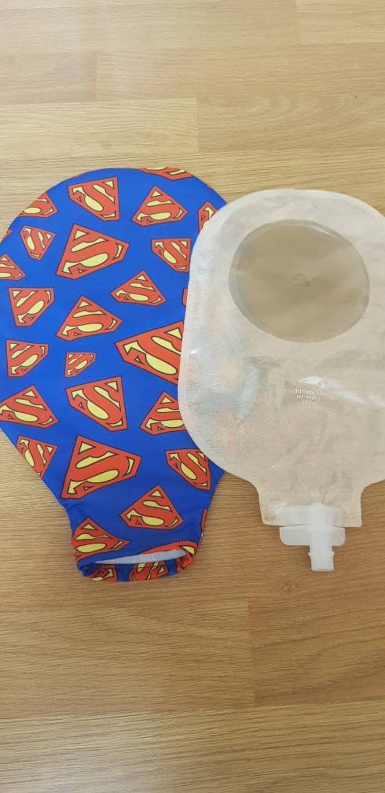 Open bottom Superman Cotton UROSTOMY bag pouch cover Etsy