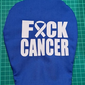 F * ck Cancer fort et fier. Couverture de pochette de sac de stomie en coton pour colostomie de stomie d'iléostomie de stomie