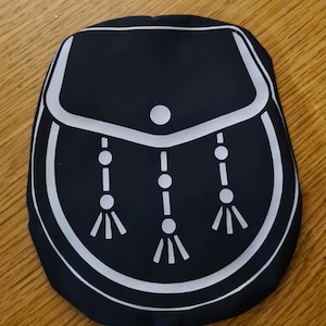 Sporran vinyle décalcomanie à fond fermé Couvercle de poche de sac de stomie pour stomie Iléostomie Colostomie